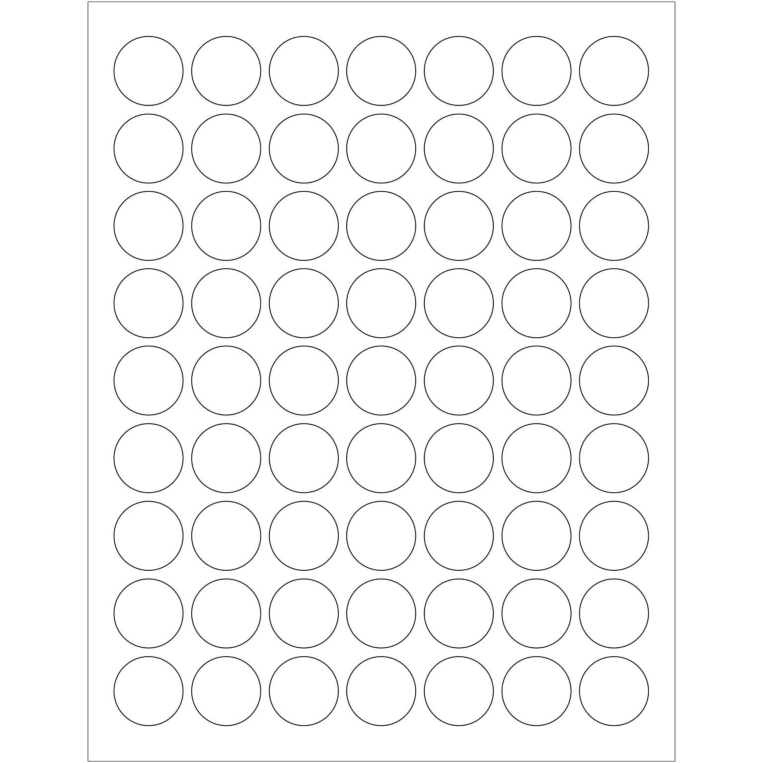 Tape Logic Laser/Inkjet Address Labels, 1 Dia., White, 6300/Carton (LL142)
