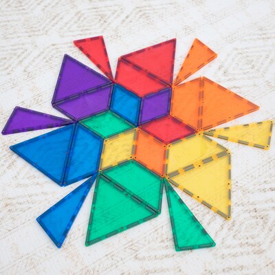 Connetix Magnetic Tiles Rainbow Shape Expansion Pack, 36 Pieces (CNTR00036SE)