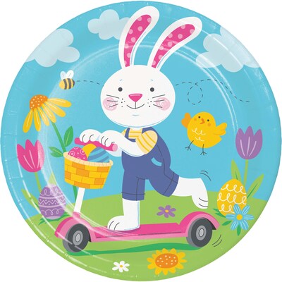 Say Hooray! Bunny Bliss Easter Disposable Paper Plates and Napkins Set, 48/Pack (DTC9626E2G)