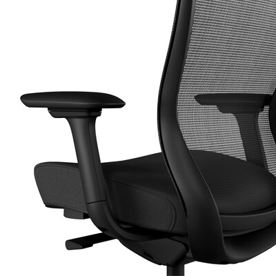 Workplace2.0™ Ayalon Ergonomic Fabric Swivel Task Chair, Black (UN51505)