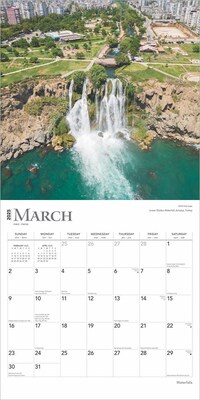 2025 BrownTrout Waterfalls 12" x 12" Monthly  Wall Calendar (9781975475895)