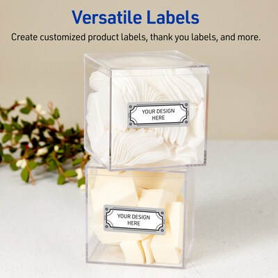 Avery Rectangle Multipurpose Labels, 1" x 2-5/8", White, 160/Pack (19479370596)