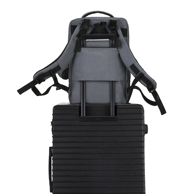 DUKAP Mom Pro Expandable Diaper Backpack, Large, Grey (BDKMOM17GRE)