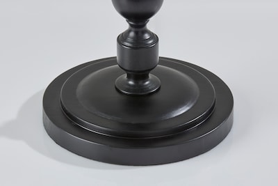 Adesso Claret Torchiere 72H Black Floor Lamp with White Alabaster Glass Shade (3285-01)