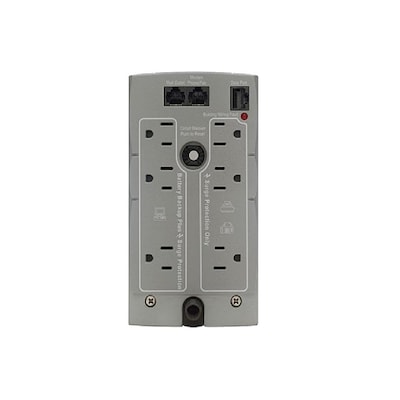APC Back-UPS 500VA 6-Outlet Battery Backup and Surge Protector, Beige (BK500)