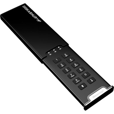 iStorage diskAshur M2 500GB M.2 2280 USB 3.2 Gen 1 Encrypted Portable External Solid State Drive (IS-DAM2-256-500)