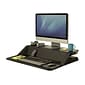 Fellowes Lotus Sit-Workstation 6"H Adjustable Metal Stand, Black (0007901)