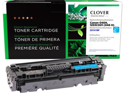 Clover Imaging Group Remanufactured Cyan High Yield Toner Cartridge Replacement for Canon 046H (1253C001)