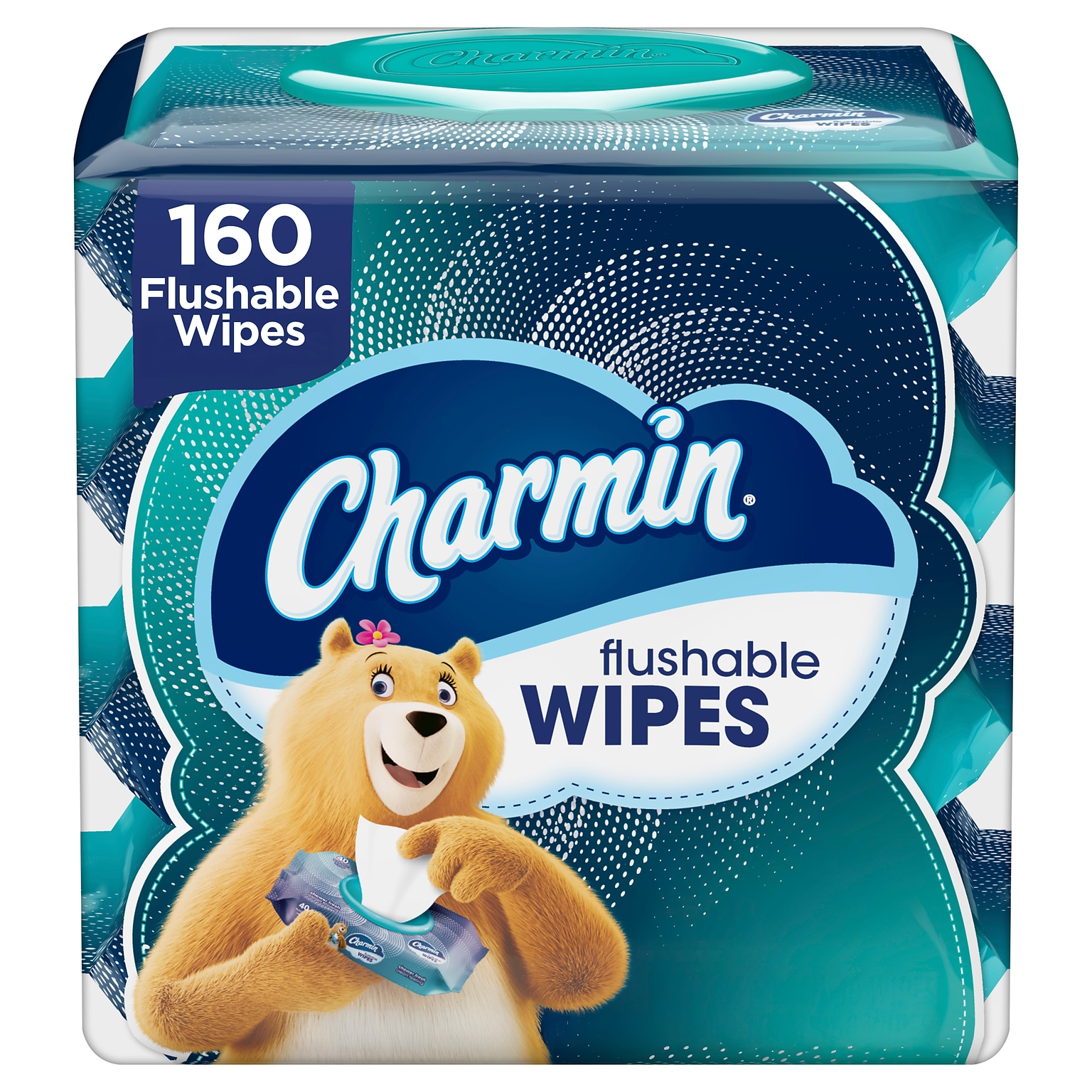 Charmin Flushable Wipes, White, 40 Sheets/Pack, 4/Pack (79619)