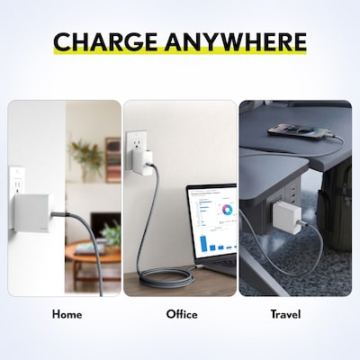Overtime W49 100W USB-C Home Charger with 6 ft. 100W USB-C Cable (OCHW49WHBD1)