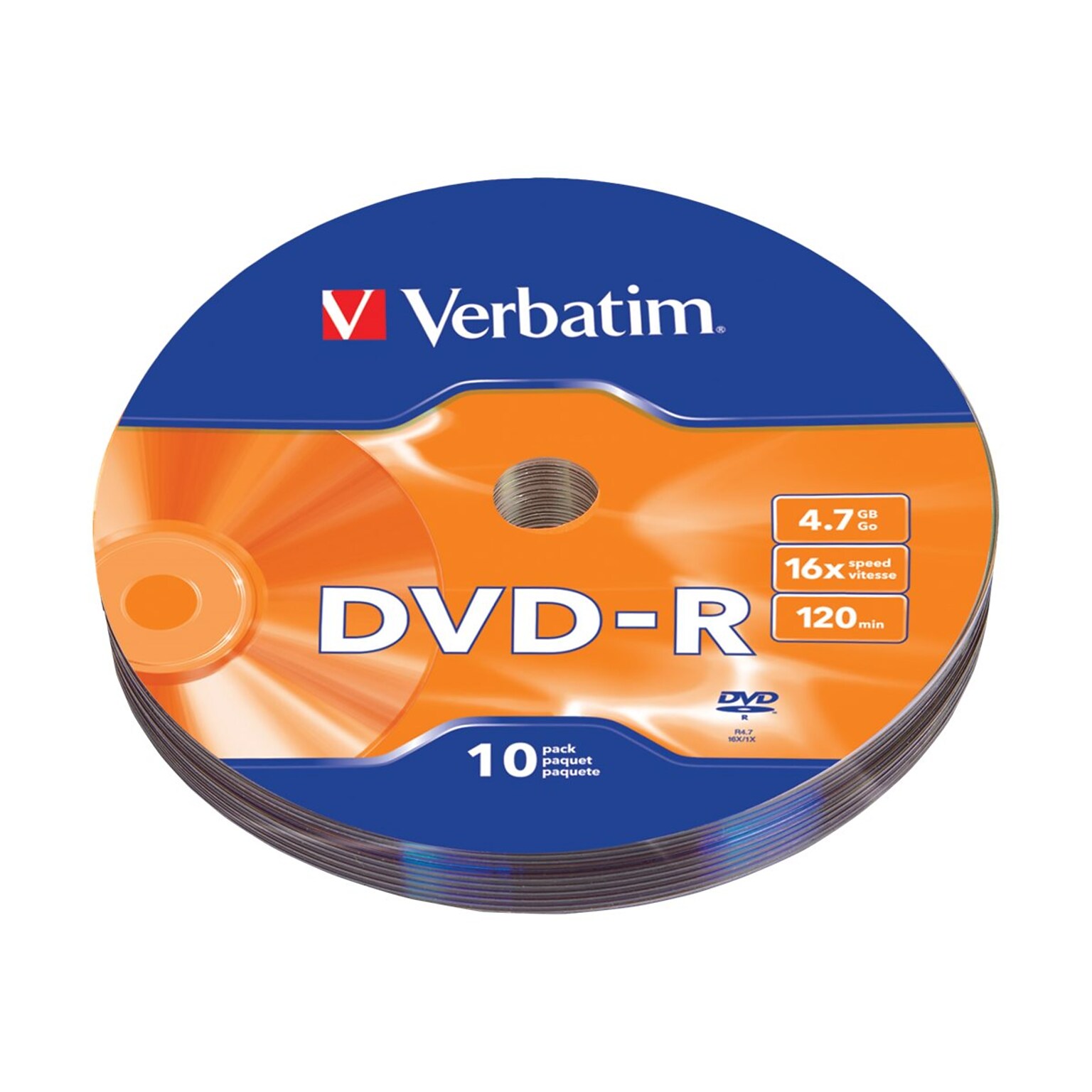 Verbatim DVD-R, 16x, 4.7GB, 10/Pack (97901)