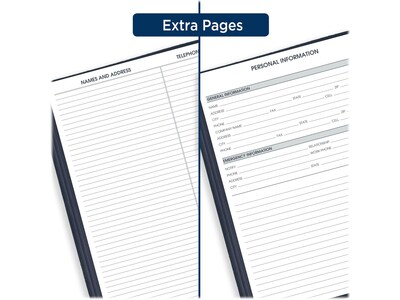 2024-2025 AT-A-GLANCE 8.25" x 11" Weekly Appointment Book, Navy (70-950-20-24)