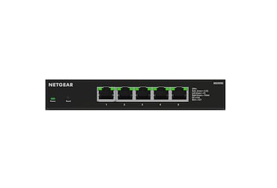 Netgear 300 Series 5-Port Multi-Gigabit Smart Switch, 2.5Gbps, Black (MS305E-100NAS)
