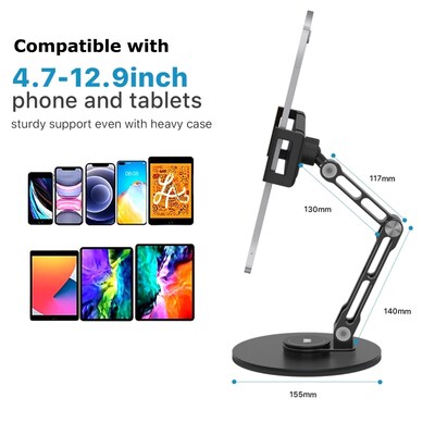 MYBat Swivel 360° Rotating Stand Perfect Angle Hands-Free Viewing for Phones & Tablets
