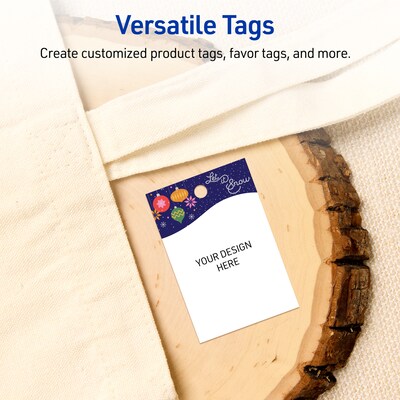 Avery  3" Blank Price & Merchandise Tags, White, 80/Carton (S00-FJY-PRMWT10)