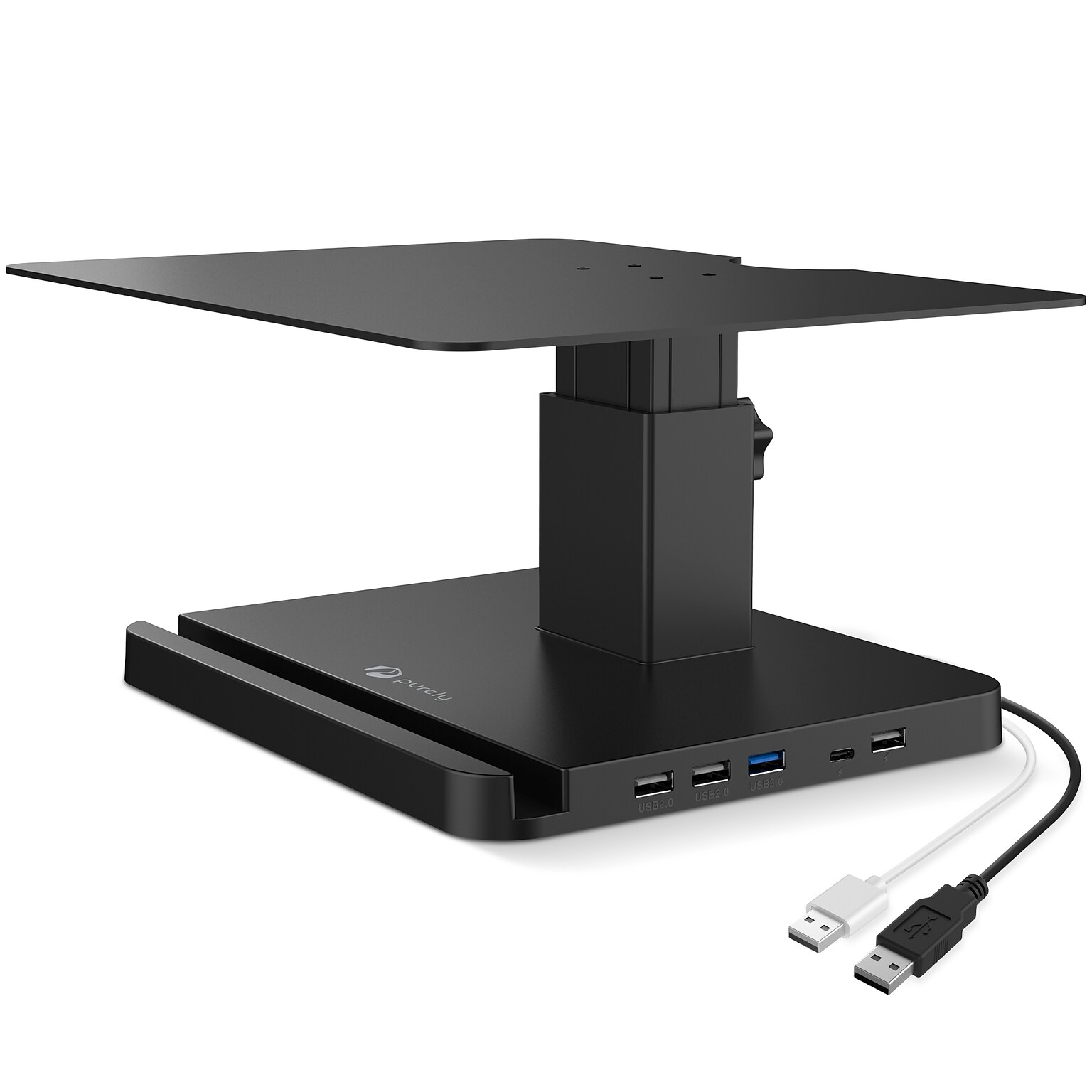 Purely S402 Adjustable Monitor Stand, Up to 22 Monitor, Black (PMS402)