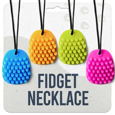 Hedgehog Technology LLC Chewy Necklace, Assorted Colors, 4/Pack (HHG860011603900)