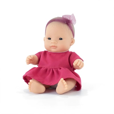 Miniland My Friends & Me Vinyl Asian Girl Baby Doll, 8.25, Multicolored (MLE33004)