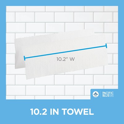 Pacific Blue Ultra Recycled C-Fold Paper Towels, 1-ply, 220 Sheets/Pack, 10 Packs/Carton (33587)