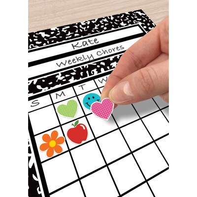 Teacher Created Resources Cool for School Mini Stickers, Multicolored, 378/Pack, 12/Packs/Bundle (TCR9325-12)