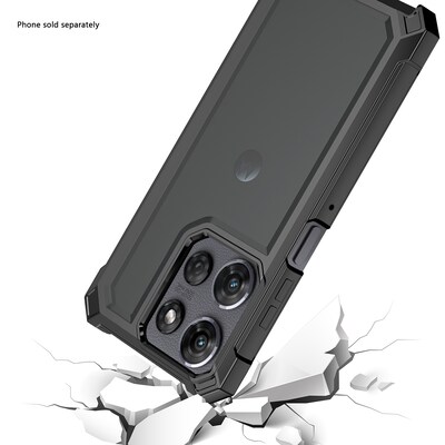 SaharaCase Raider Series GRIP Case for Motorola Moto G Stylus 5G, Shock Absorbing, Scorpion Black (CP00790)