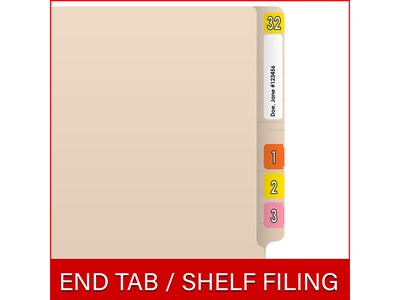 Medical Arts Press Classification Folder, Letter Size, Manila, 50/Box (S-01123-14)