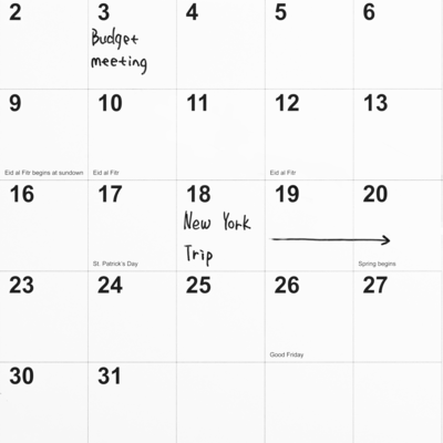 2026-2027 Staples 32" x 48" Academic Yearly Dry Erase Wall Calendar, Reversible, White/Red/Gray (ST54274-27)