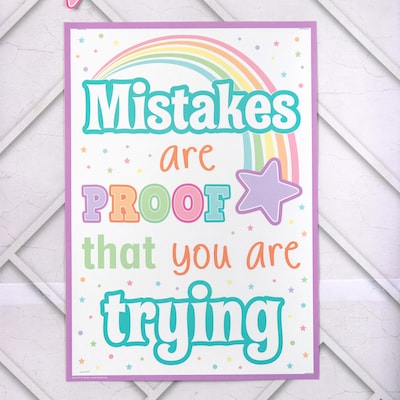 Teacher Created Resources Pastel Pop Positive Posters, Set of 4 (TCR2088703)