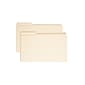 Smead Reinforced 3-Tab File Folders, Left Position, Legal, Manila, 100/Bx (15335)