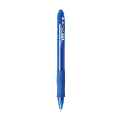 BIC Glide Bold Retractable Ballpoint Pen, Bold Point, 1.6mm, Blue Ink, 4/Pack (VLGBP41-BLU)