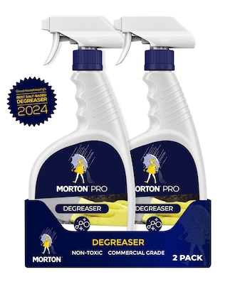 Morton Pro Nontoxic Degreaser, Lemon Scent, 32 oz. Spray Bottle, 2/Pack (LM32DG2PK)