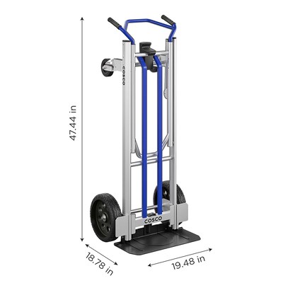 Cosco Next Gen Convertible Hand Truck, 800/1000 lb. Capacity, Blue (12253BLU1E)