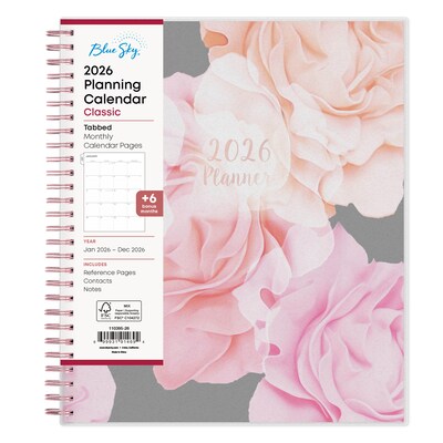 2026 Blue Sky Joselyn 8 x 10 Calendar Year Monthly Planner, Plastic Cover, Multicolored (110395-26)