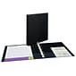 Avery 1" 3-Ring Non-View Binders, Slant Ring, Black (27250)