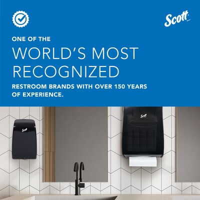 Scott Essential Wall Mounted Hand Soap/Hand Sanitizer Dispenser, Black (KCC 92145)