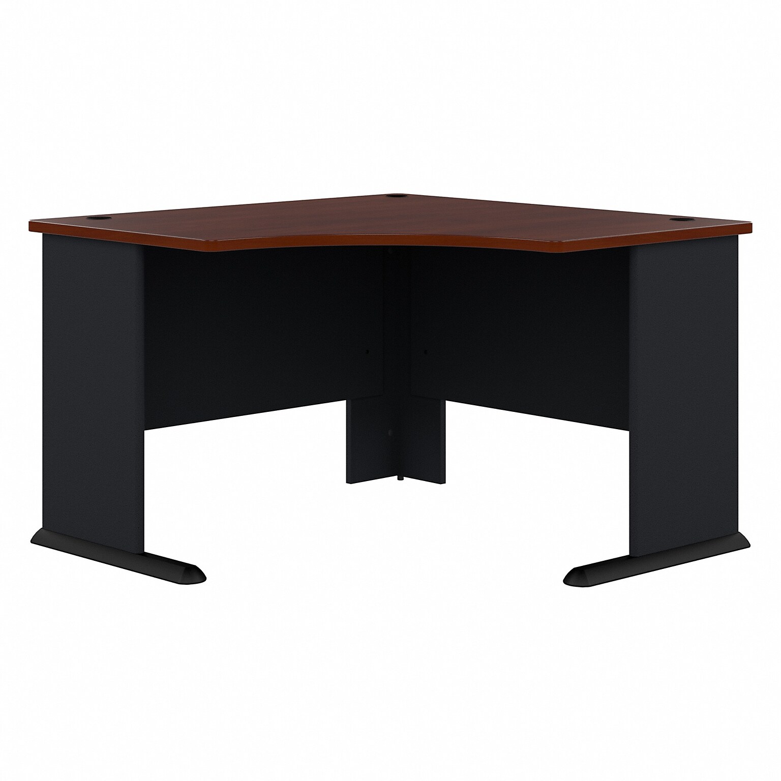 Bush Business Furniture Cubix 48W Corner Desk, Hansen Cherry/Galaxy (WC90466A)