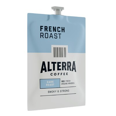 Alterra French Roast Coffee Flavia Pods, Dark Roast, 100/Carton (MDRA184)