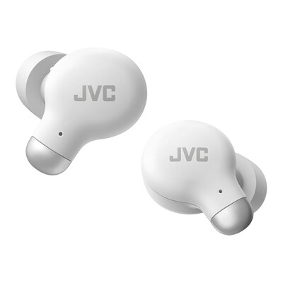 JVC Marshmallow Plus True Wireless Active Noise Canceling Earbuds with Microphone & Charging Case, Bluetooth, HA-A25T (White)
