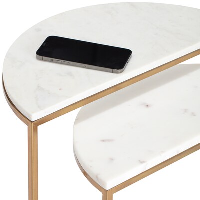Adore Decor Kingston Side Table, White (FUTB10165A)