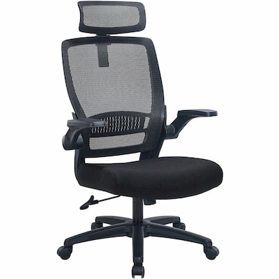 Lorell Lanser Mesh Swivel Executive Chair, Black (LLR63210)