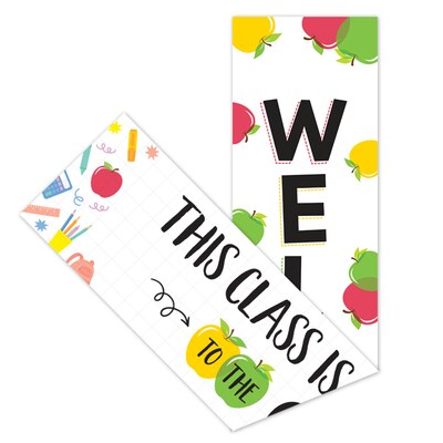 Creative Teaching Press Apple Time Welcome 2-Sided Banner, 2/Pack (CTP11024-2)