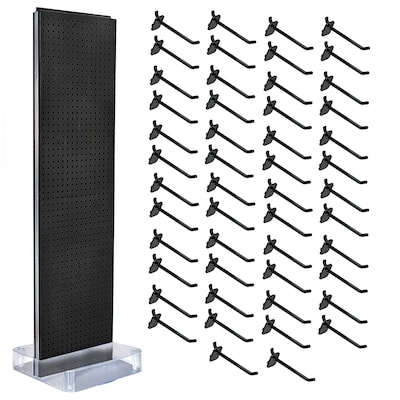 Azar Studio Base 60 x 17 Pegboard Floor Stand, Black (700770-BLK-6B50)