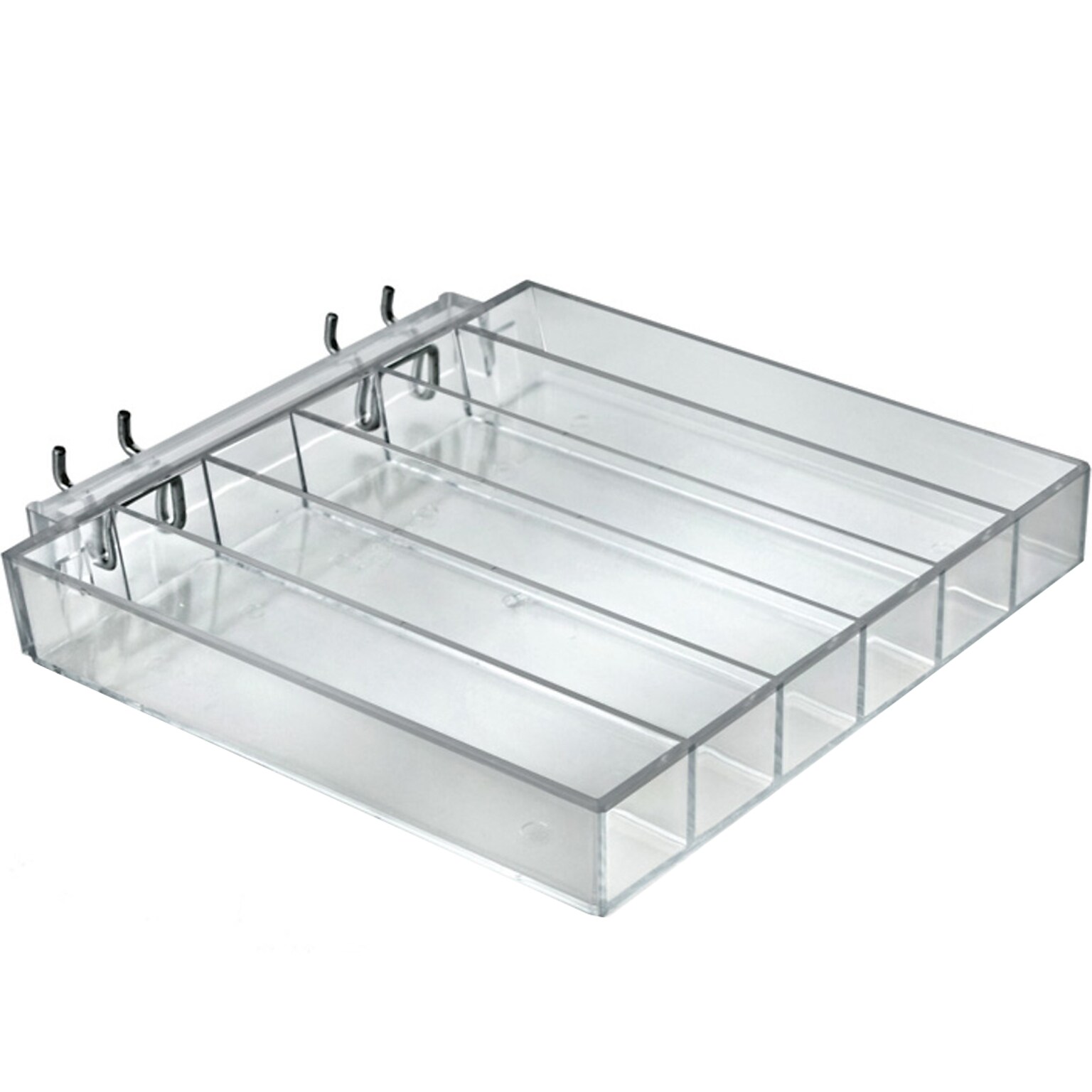 Azar 1.25 x 8.63 Pegboard Tray, Clear, 2/Pack (225560)