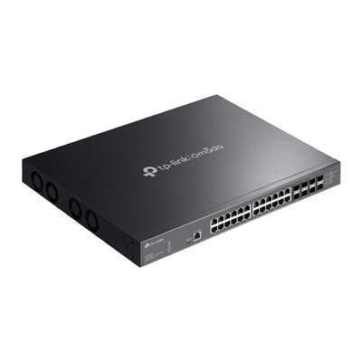 TP-Link Omada 24-Ports 10Gigabit Ethernet PoE Managed Switch 10Gbps, Black (SX3832MPP)