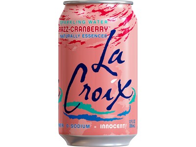 LaCroix Razz-Cranberry Sparkling Water, 12 oz., 24 Cans/Carton (NAV40132)
