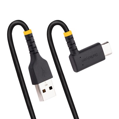 StarTech 0.5ft USB-A to USB-C Charging Cable, Male to Male, Black (R2ACR-15C-USB-CABLE)