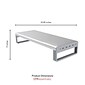 OTM Essentials Basics Aluminum Laptop Riser Stand, Silver (OB-A2D)