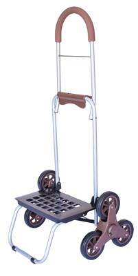 Dbest Stair Climber Trolley Dolly Mighty Max, Brown (01-508MB)