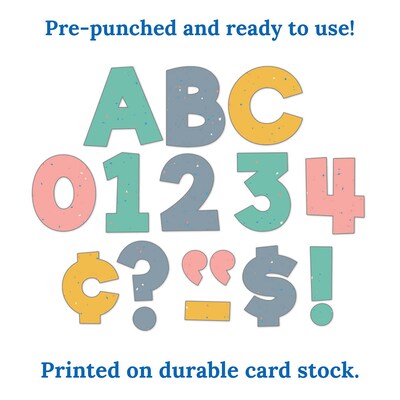 Carson Dellosa 4" We Belong Combo Pack EZ Letters and Numbers, Multicolored, 219/Pack, 2 Packs/Bundle (CD-130097-2)