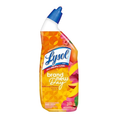 Lysol Brand New Day Disinfecting Toilet Bowl Cleaner, Mango & Hibiscus Scent, 24 oz. (19200-98390)